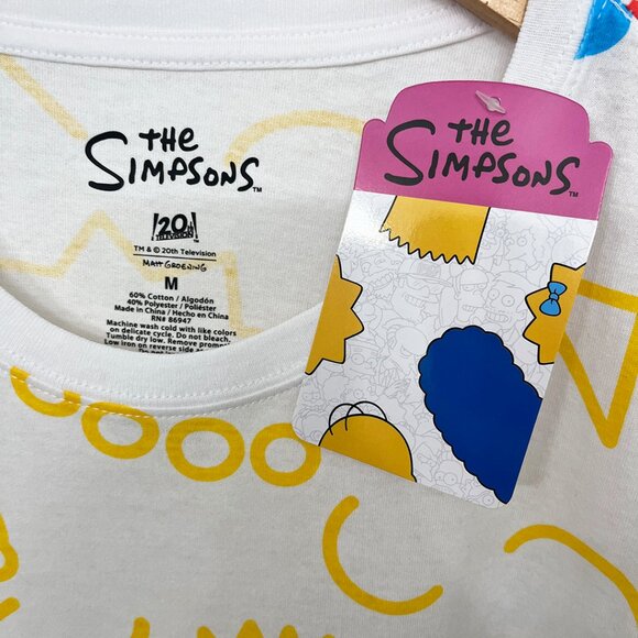 Bart Simpson Skateboarding Abstract Graphic T-Shirt Medium - Picture 5 of 8